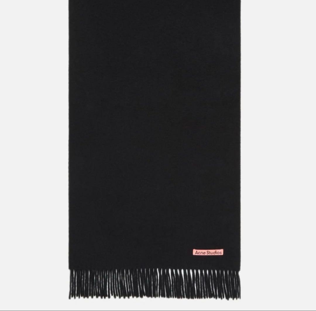 Acne Studios 黒 マフラー 200x70cm