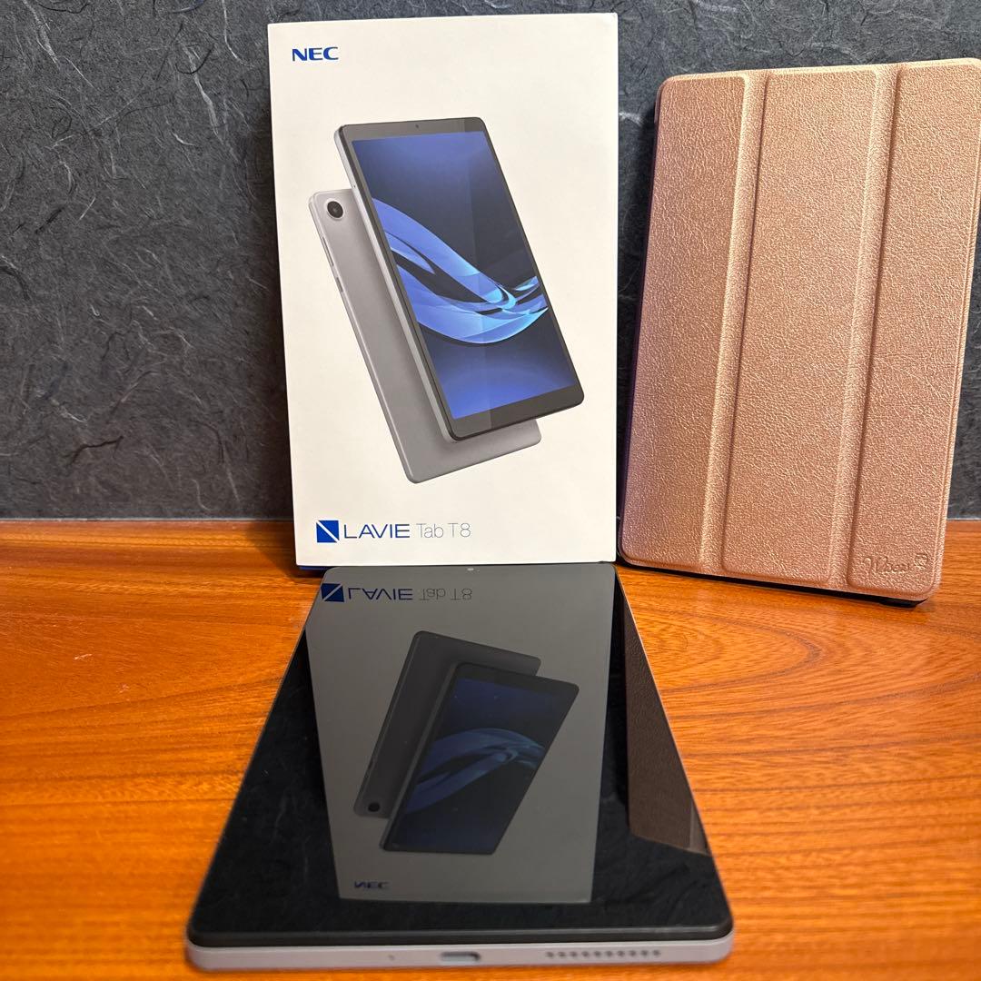 NEC LAVIE Tab T8 シルバー 8インチ 本体　& ケース