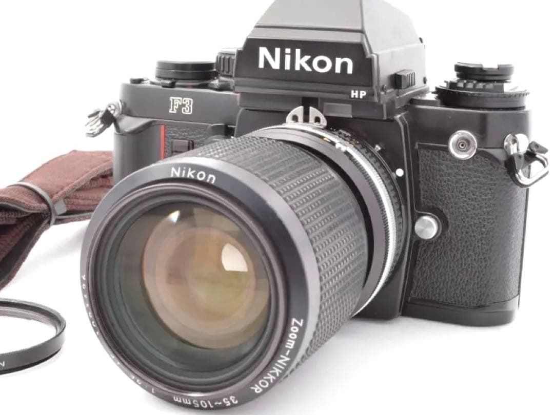 【美品】Nikon F3 HP 一眼レフカメラ 【完動品】ストラップ、キャップ付