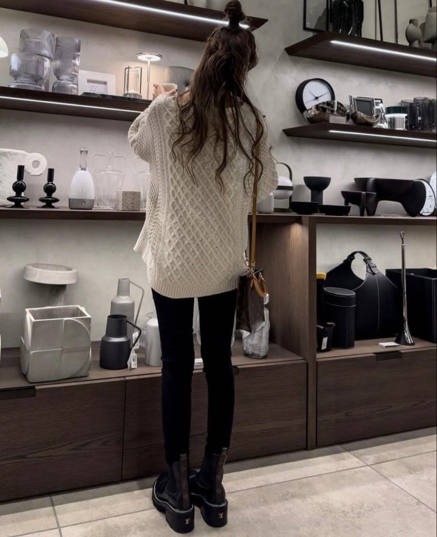 ☆Glam Lips☆ケーブルニットプルオーバー☆