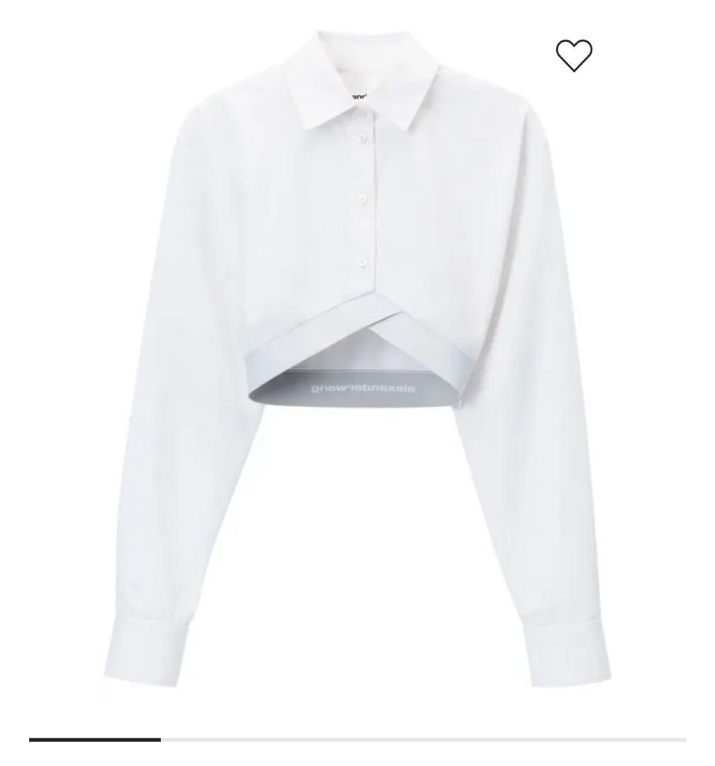 アレキサンダーワン Alexander Wang クロップド シャツ