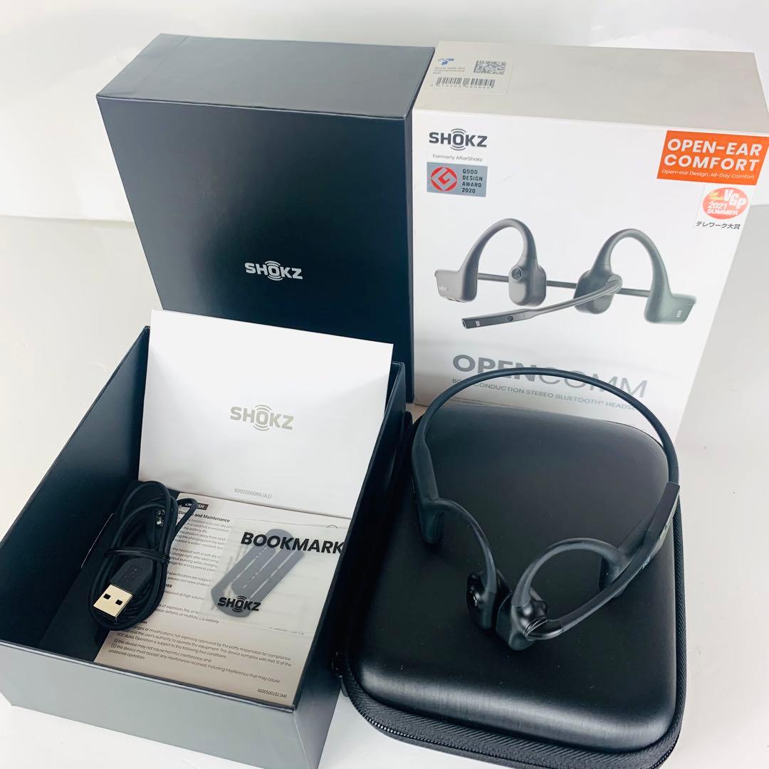 Shokz OpenComm C102 骨伝導イヤホン｜リモート会議向け