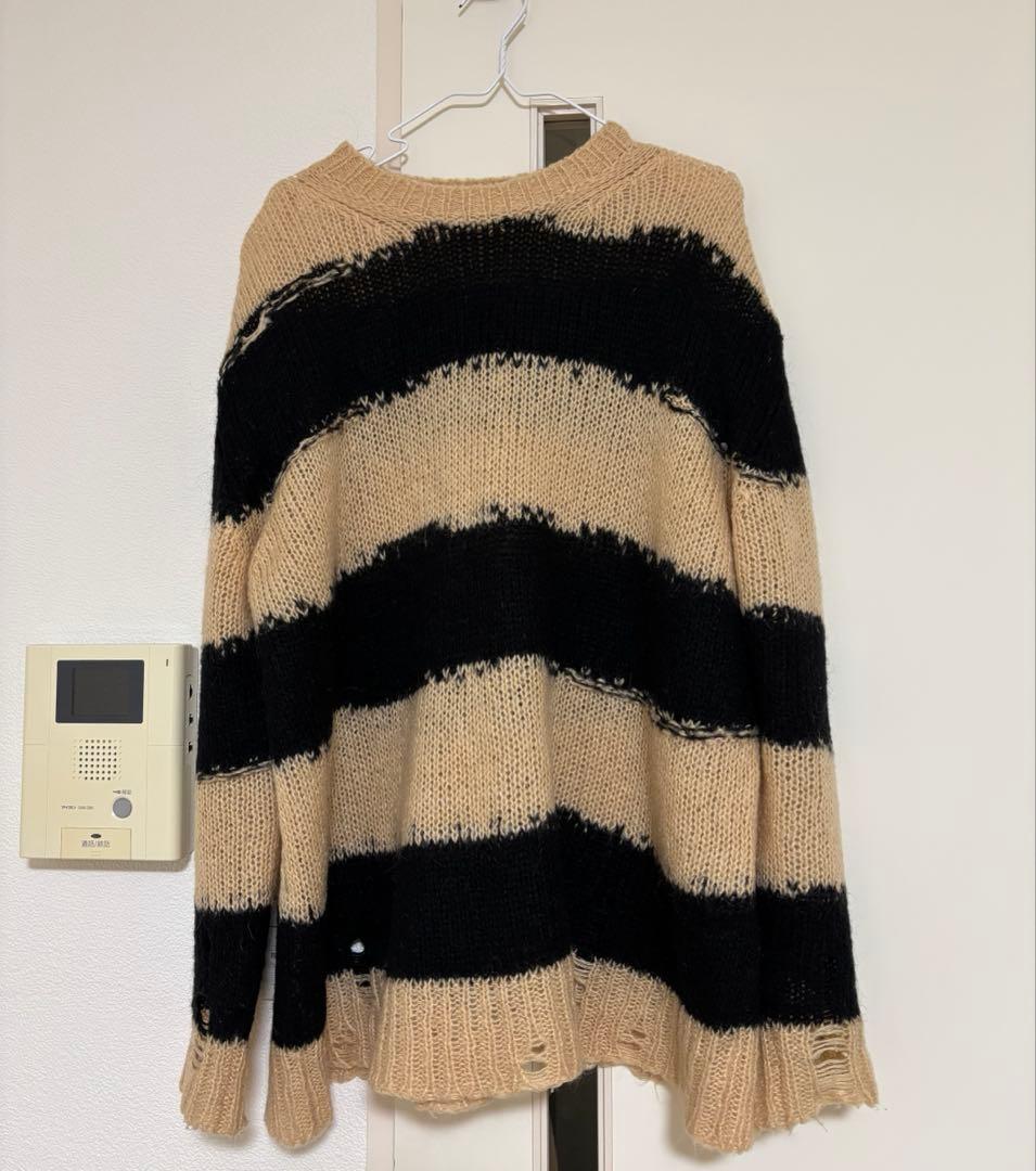 Acne Studios モヘアボーダーニット