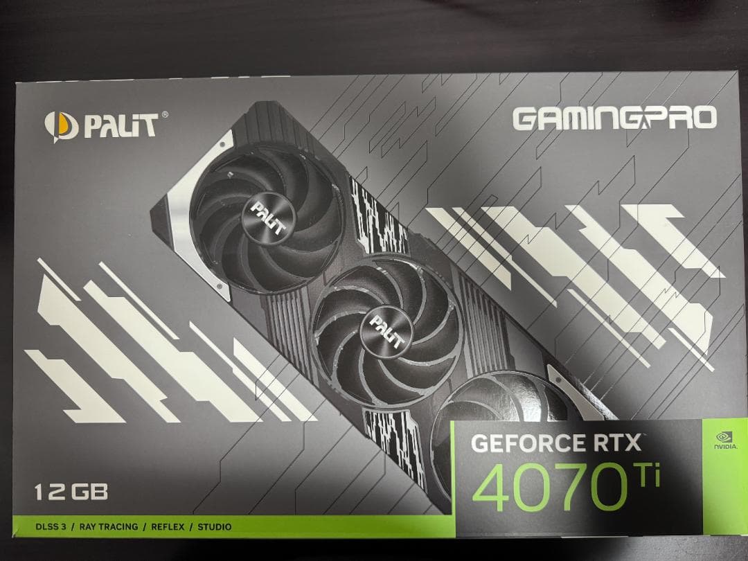 グラフィックボード・グラボ・ビデオカード PALIT GeForce RTX 4070 Ti GAMINGPRO 12GB