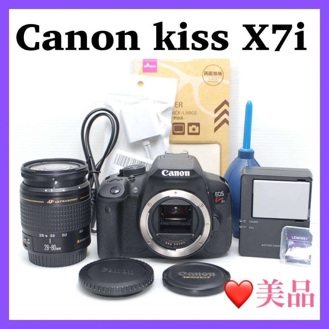 ❤️タッチ画面に動画撮影可能❤️Canon kiss X7iシングルレンズセット