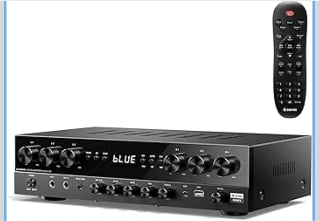 Donnerパワーアンプ、プレミアム1000Wピークパワー6チャンネルオーディオ