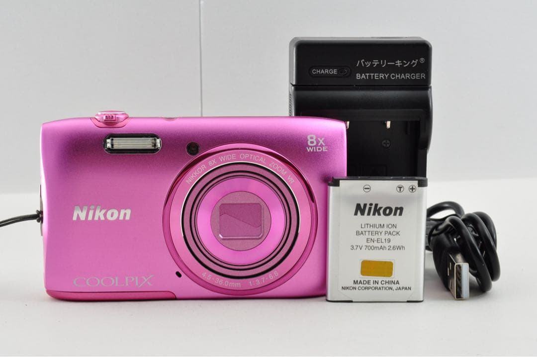 美品　Nikon COOLPIX S3600 ニコン クールピクス　ピンク