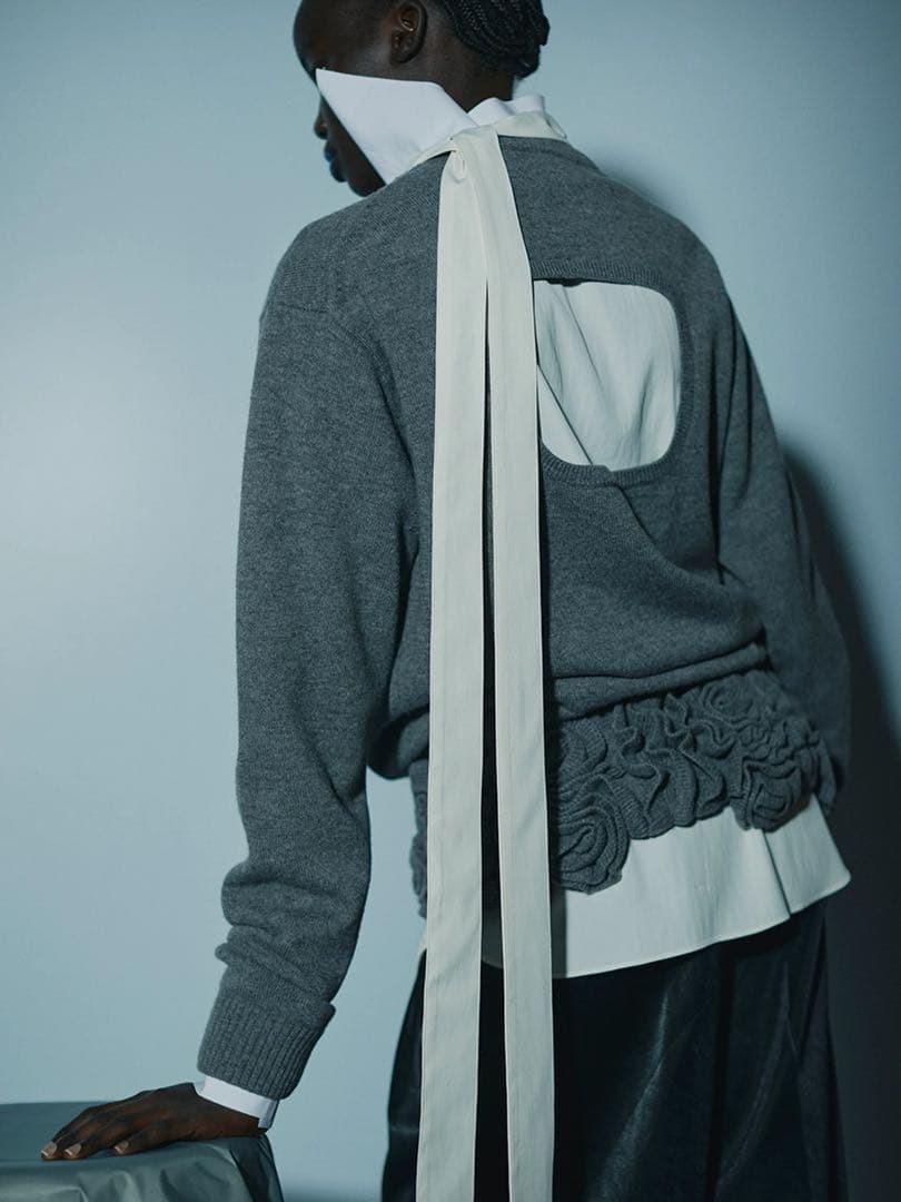 【値下 美品 完売品】IRENE アイレネ ニット フラワーモチーフ