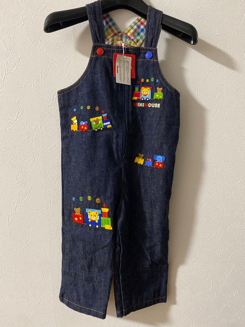 ミキハウス MIKIHOUSE サロペット ズボン プッチーくん 刺繍【90】