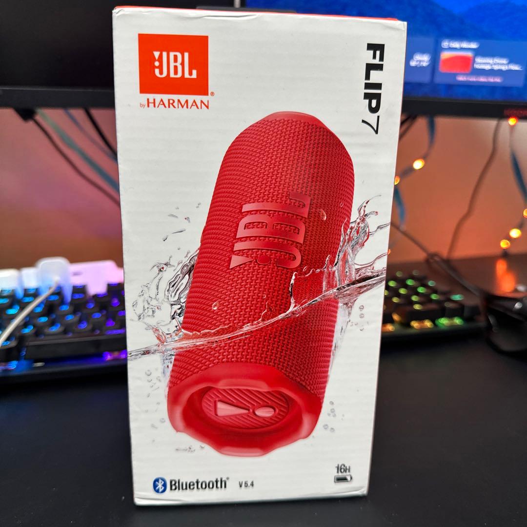 JBL FLIP 7 レッド ワイヤレススピーカー