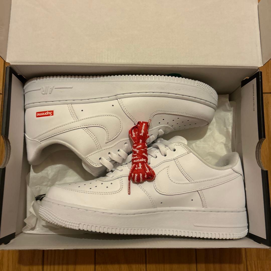 Nike Air Force 1 Supreme ホワイト27.5「美品」