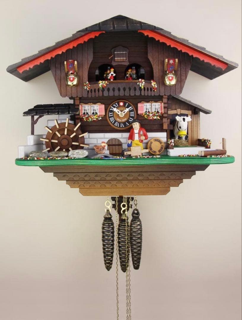 Lötscher スイス製 カッコー時計 限定版 農家シャレー 未使用保管