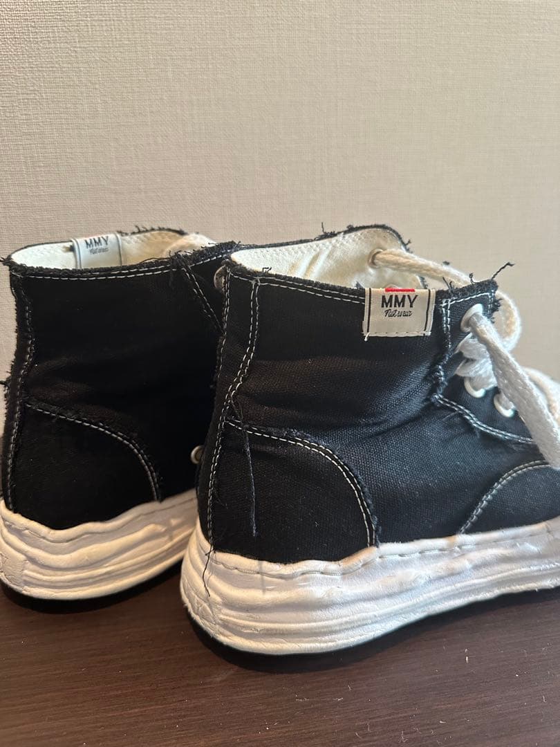 Maison Mihara Yasuhiro ダメージ加工 ハイカットスニーカー