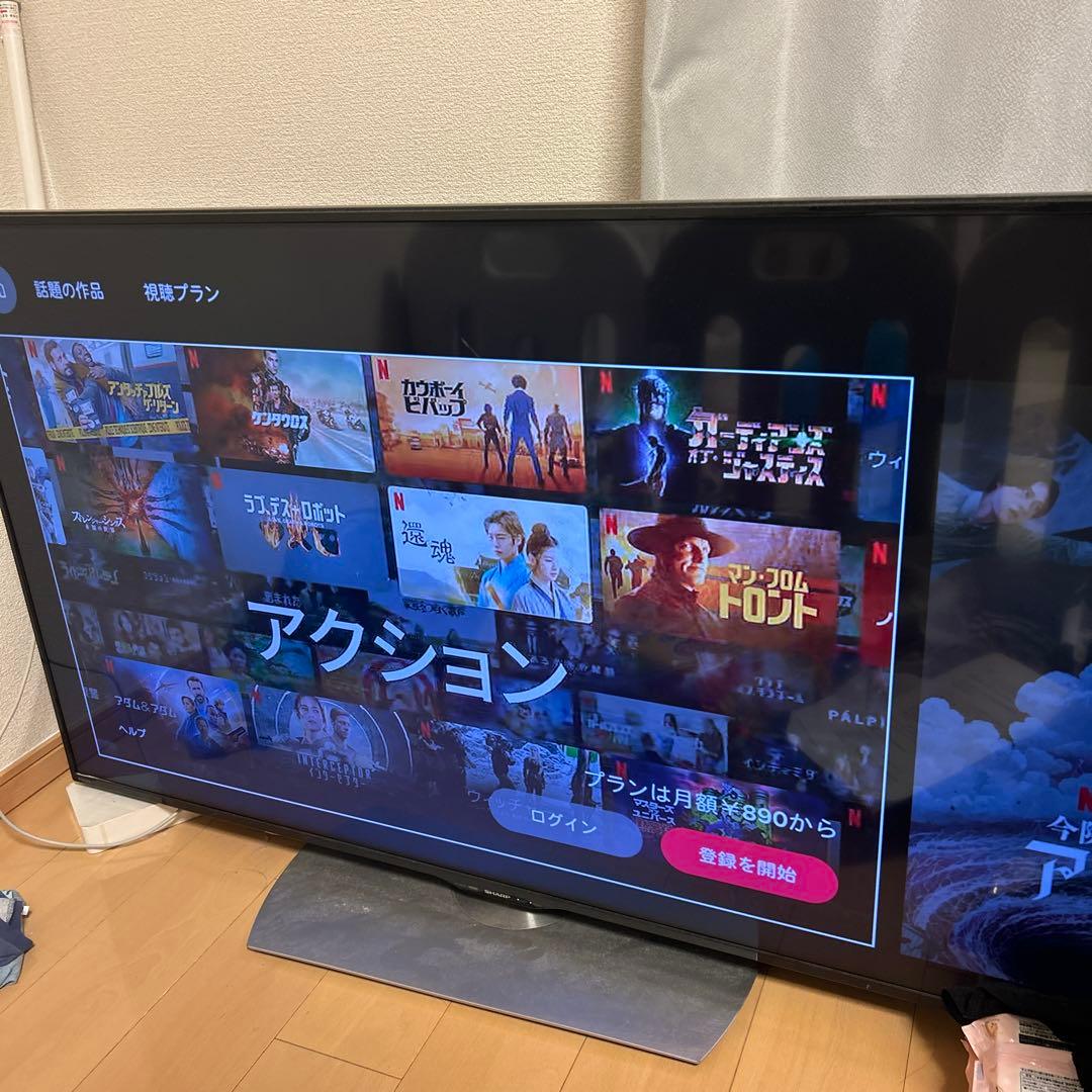 SHARP 55インチ液晶テレビ 傷あり