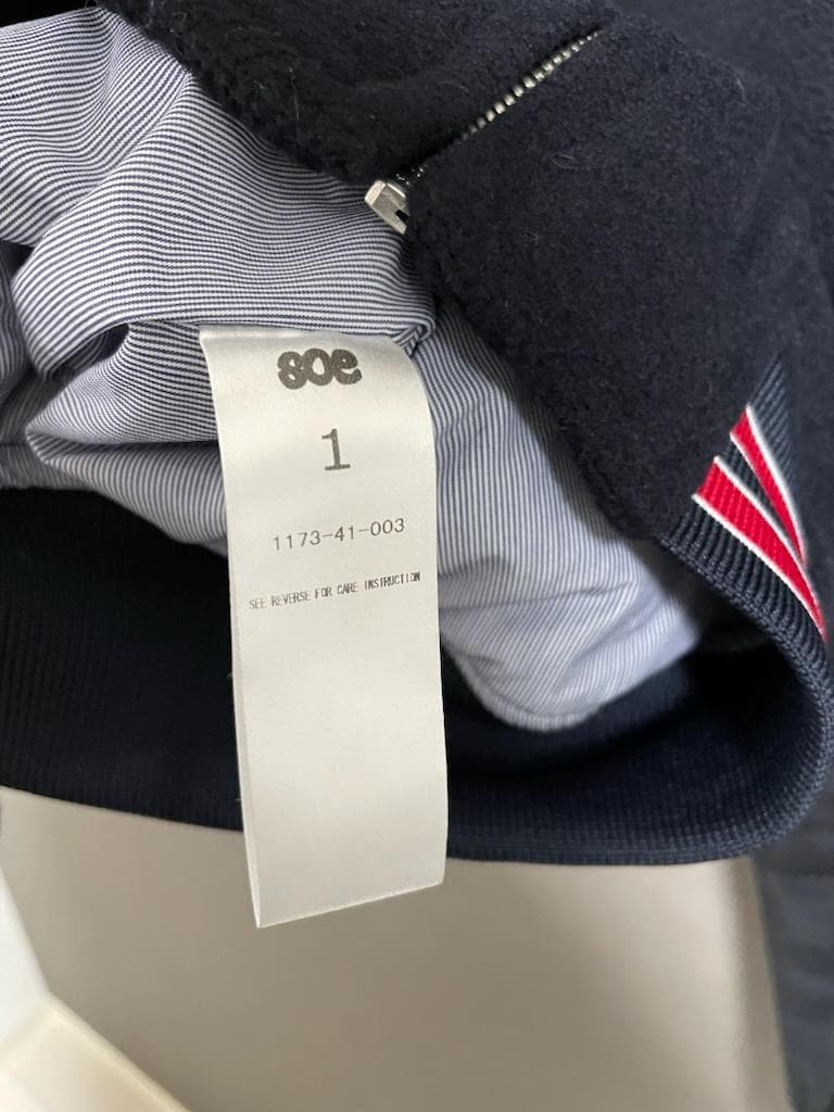 新品 soe バック プリント 切り替え MA-1 ボンバー ジャケット