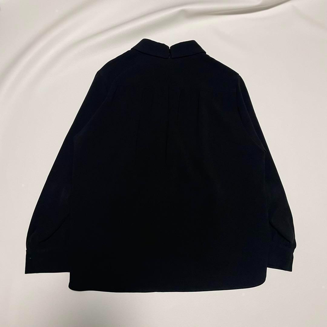 極美品【セオリーリュクス】DAISY LIVE2 長袖ブラウス 黒 40 洗える